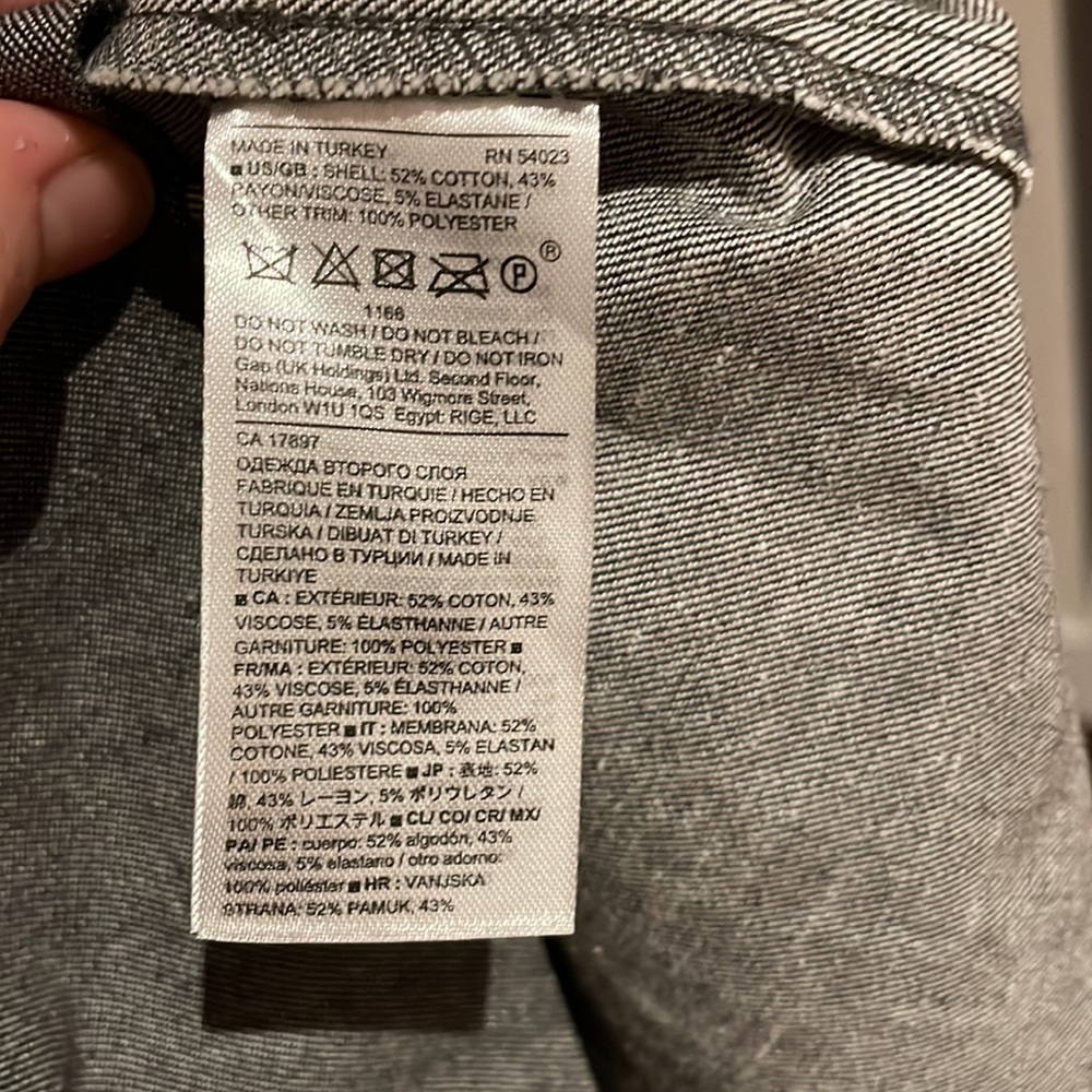 (2/$70) NWT Banana Republic classic closet staple dress - 0P Gray - Picture 10 of 10